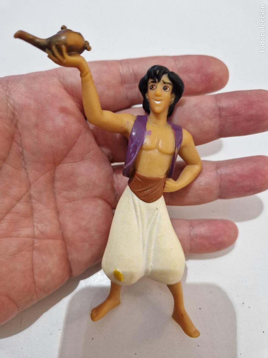Figuras de goma y PVC: antigua figura gma pvc pelicula walt disney aladdin Bully bullyland con lampara magica vintage
