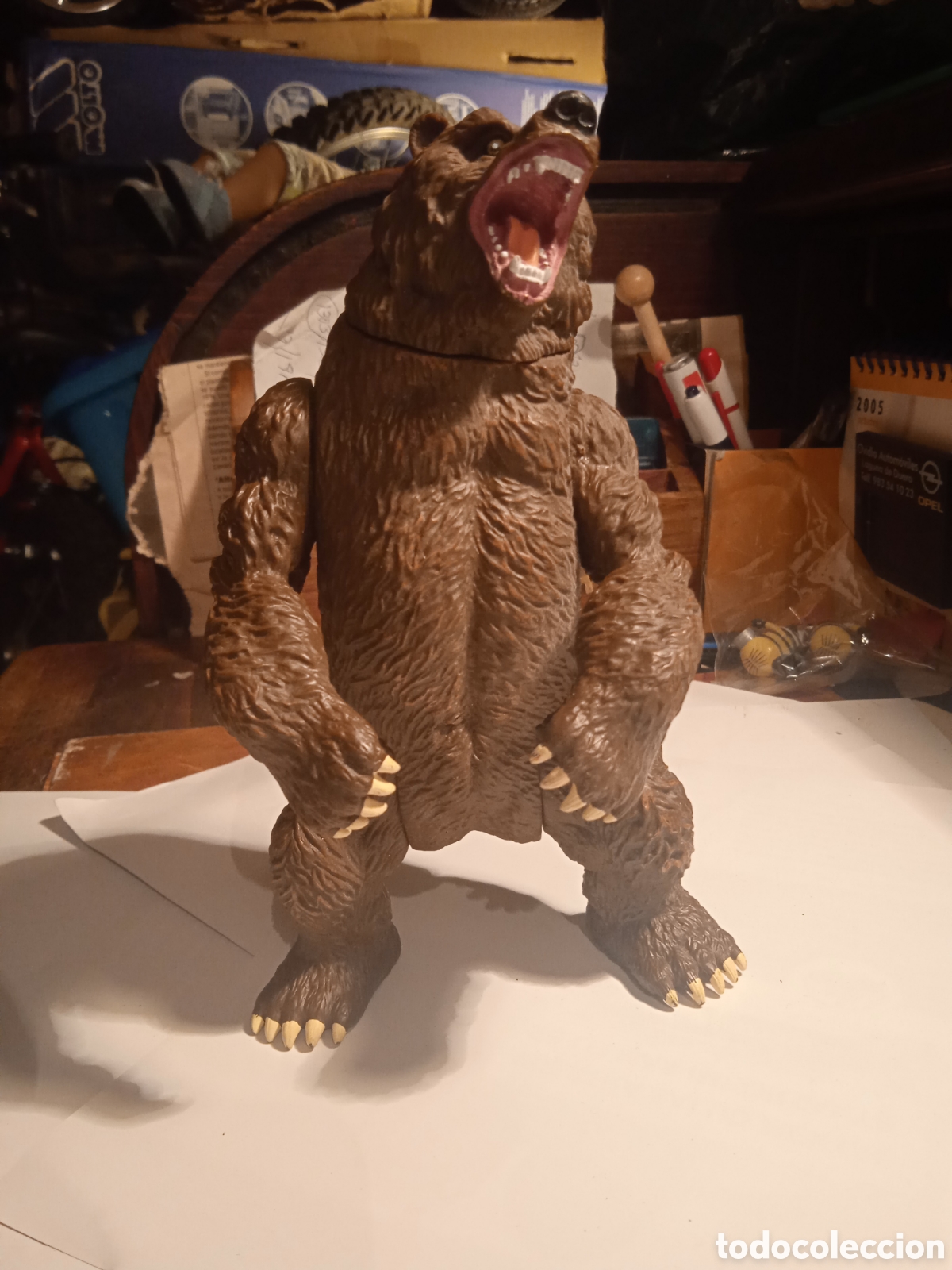 Figuras de goma y PVC: OSO ARTICULADO DE GOMA DURA