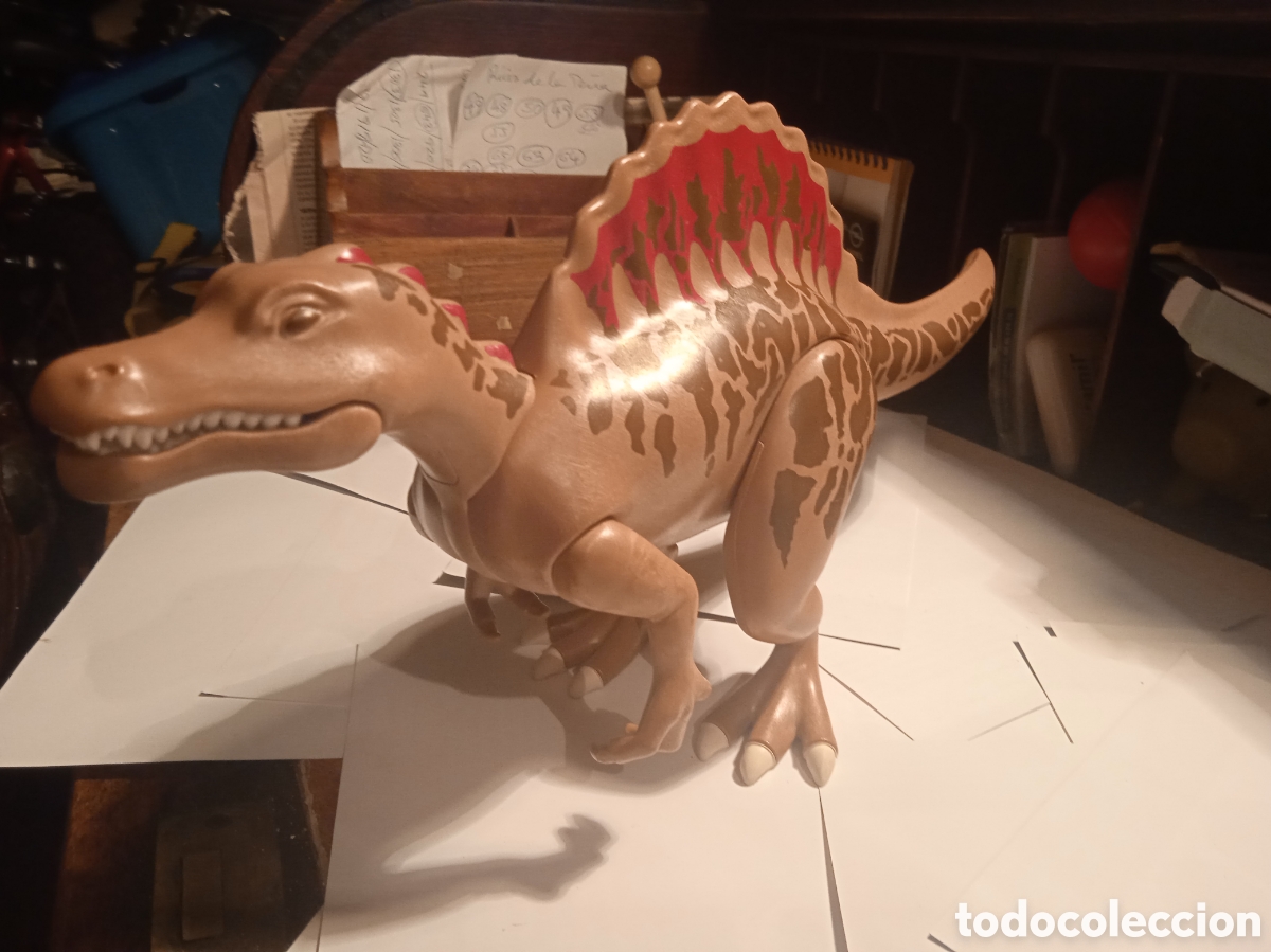 Figuras de goma y PVC: DINOSAURIO ARTICULADO GOMA DURA