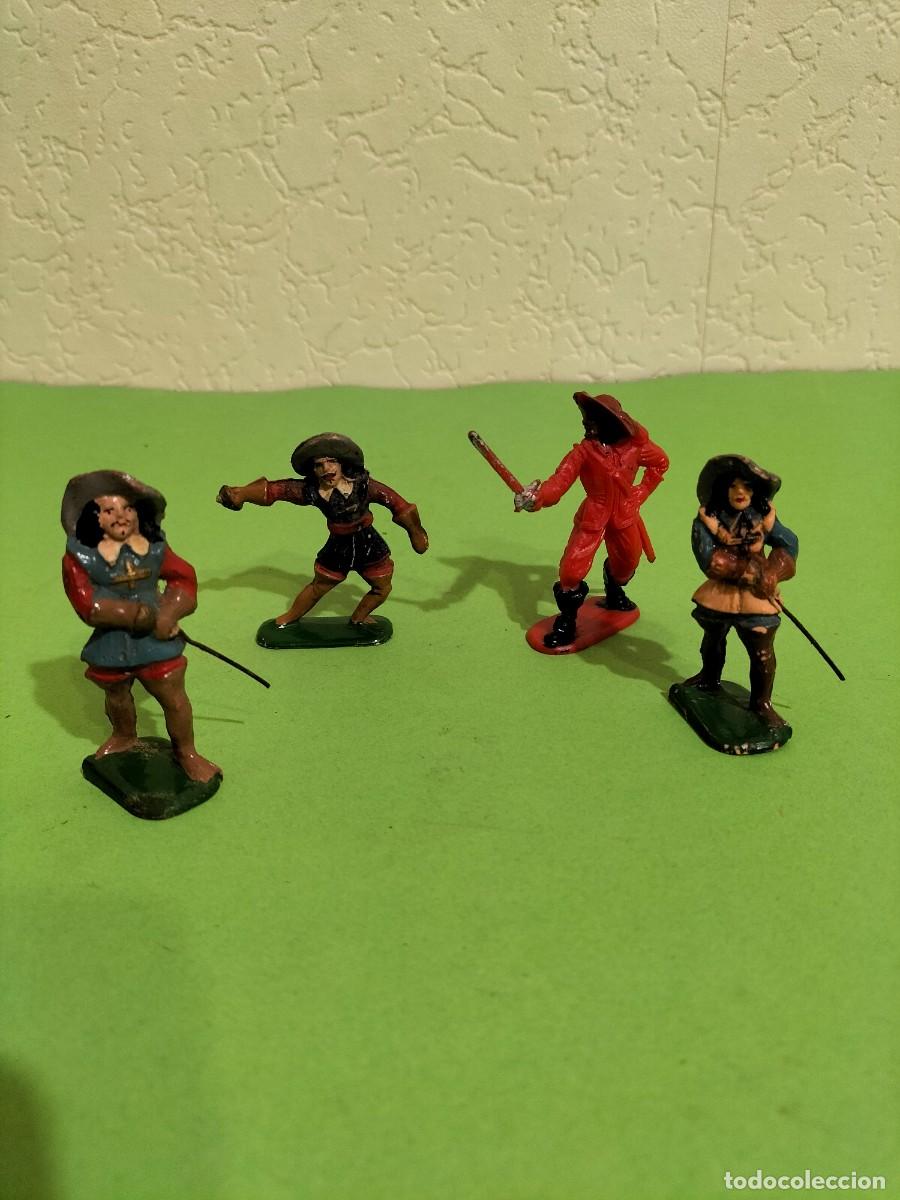 Figuras de goma y PVC: Figuras Anos 70 - MOSQUETEROS - Jecsan Reamsa Gomarsa Pech. Envio incluido.