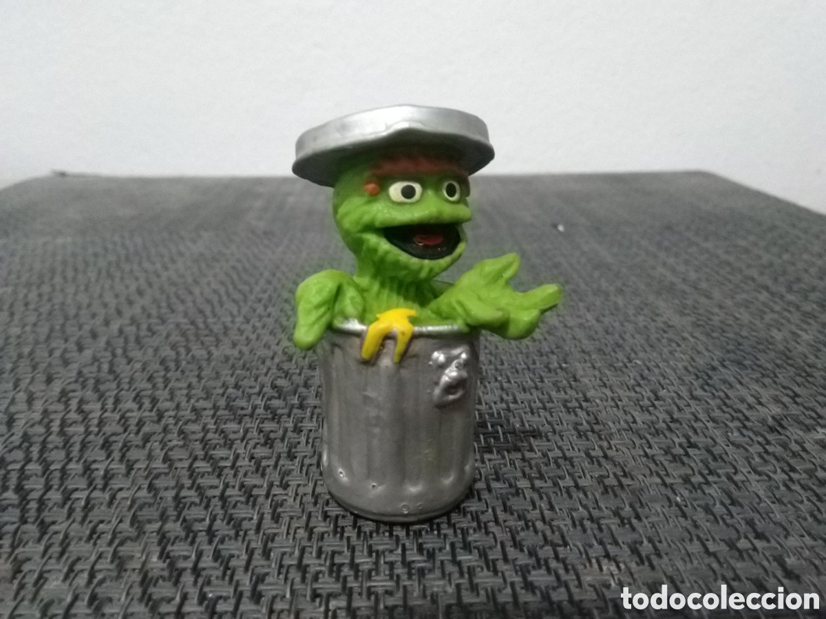 Figuras de goma y PVC: FIGURA PVC OSCAR GRU&Ntilde;ON MONSTRUO BASURA BARRIO SESAMO BULLYLAND BULLY SESAME STREET PROGRAMA TV