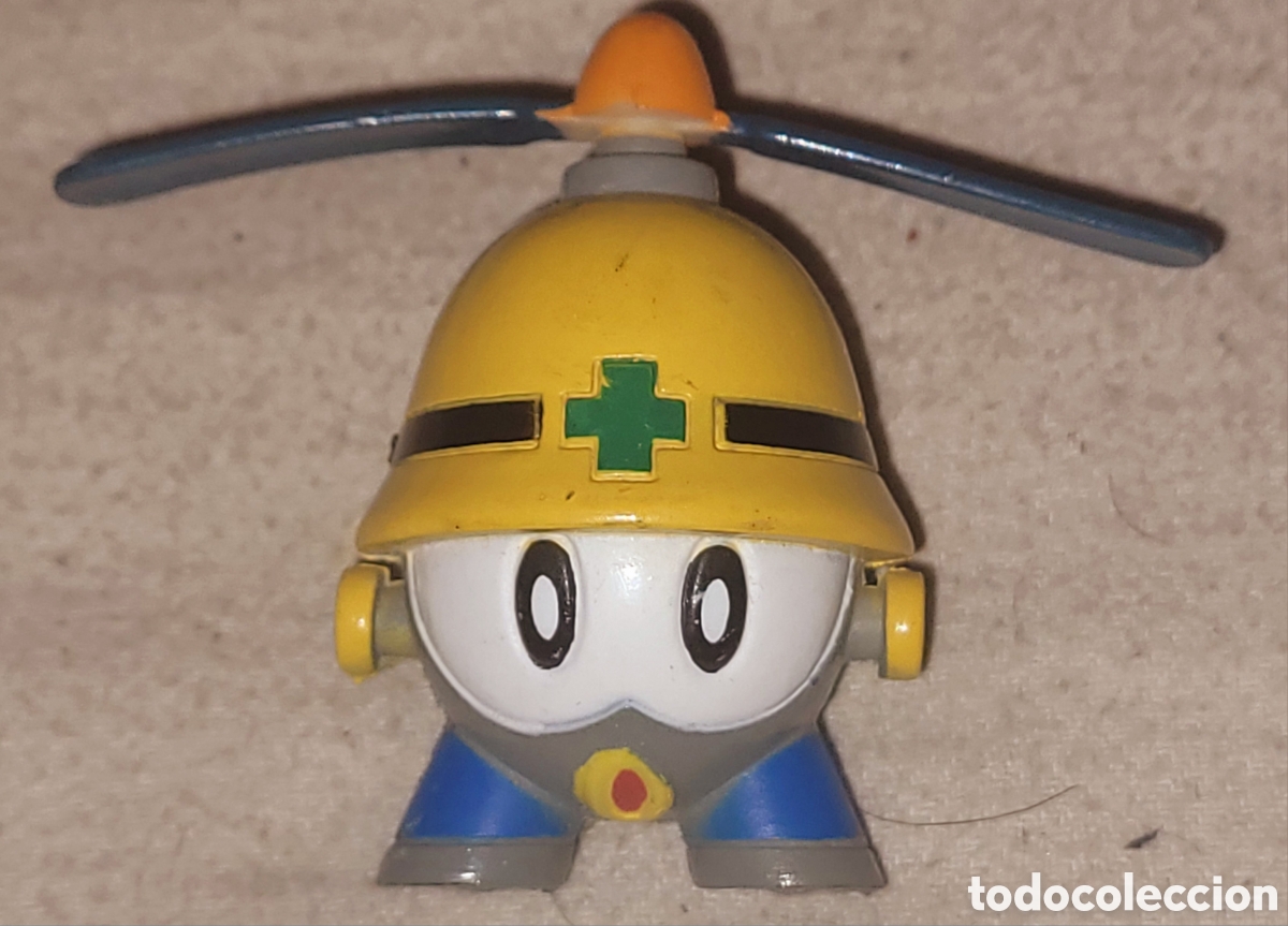 Figuras de goma y PVC: Bonita figura pvc goma vintage Heli Met Megaman 7