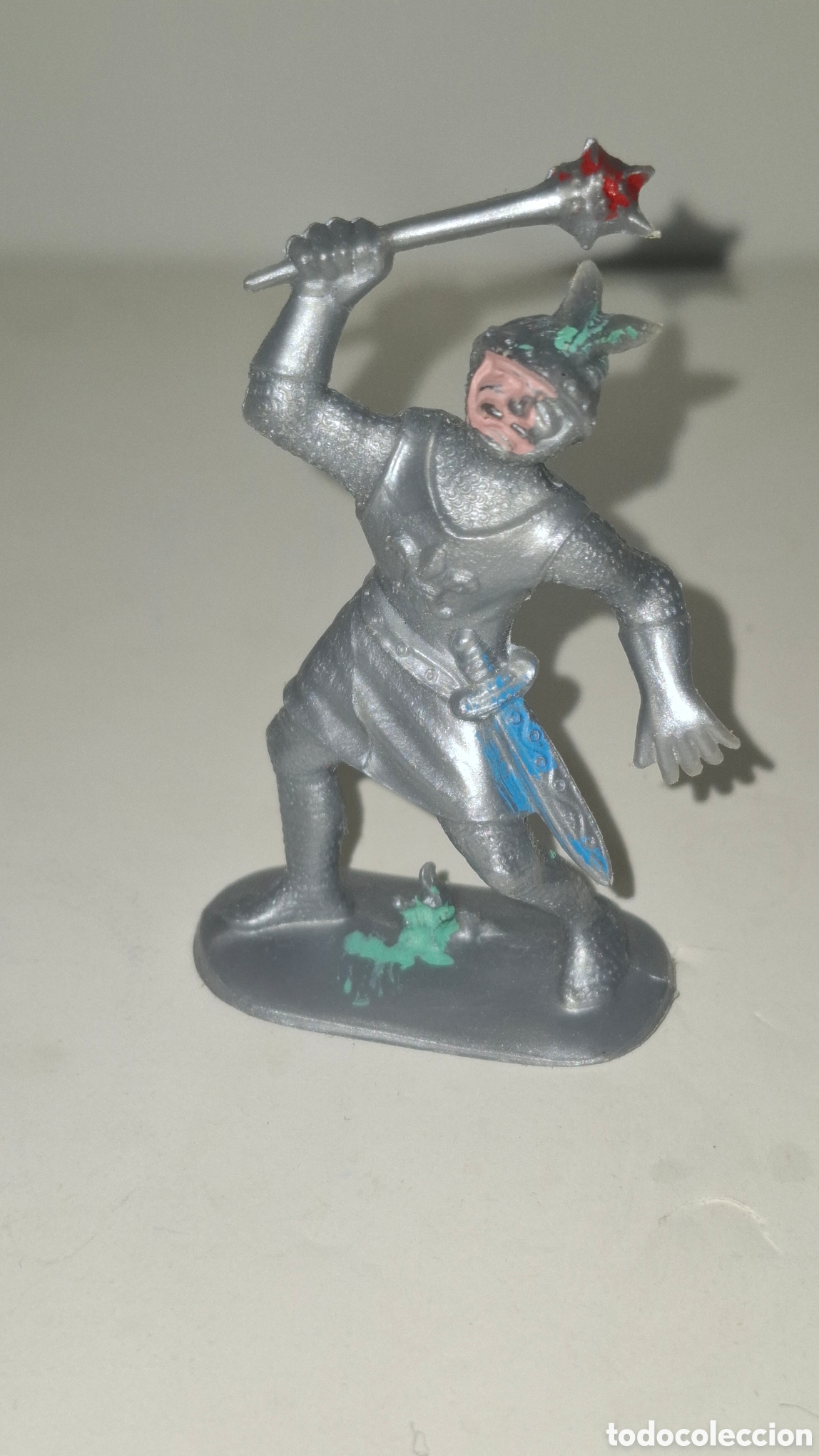 Figuras de goma y PVC: FIGURA DE PLASTICO A&Ntilde;OS 70 Y 80 GUERRERO MEDIEVAL MADE IN GERMANY