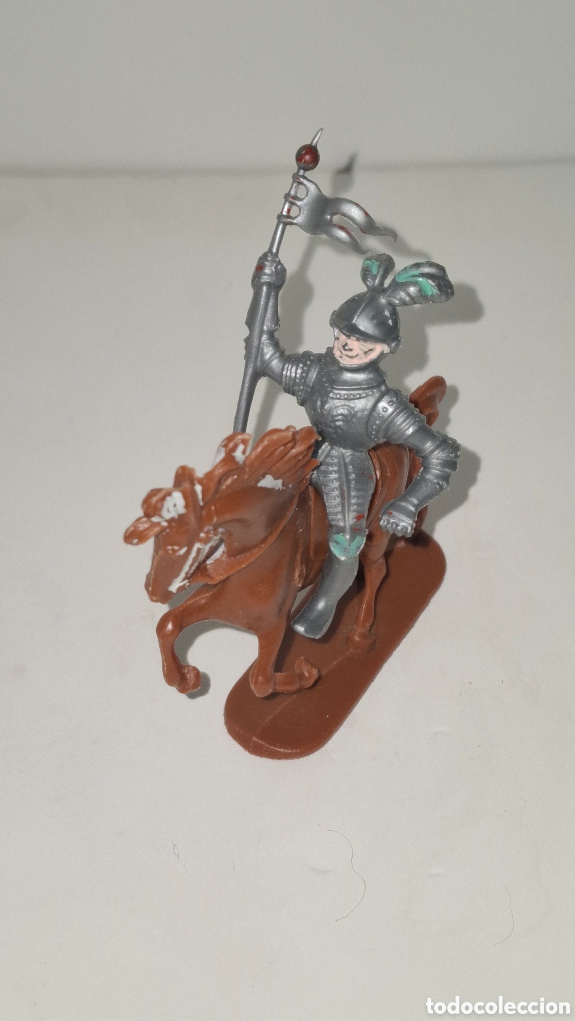 Figuras de goma y PVC: GUERRERO MEDIEVAL FIGURA DE PLASTICO A&Ntilde;OS 70 Y 80 MADE IN GERMANY