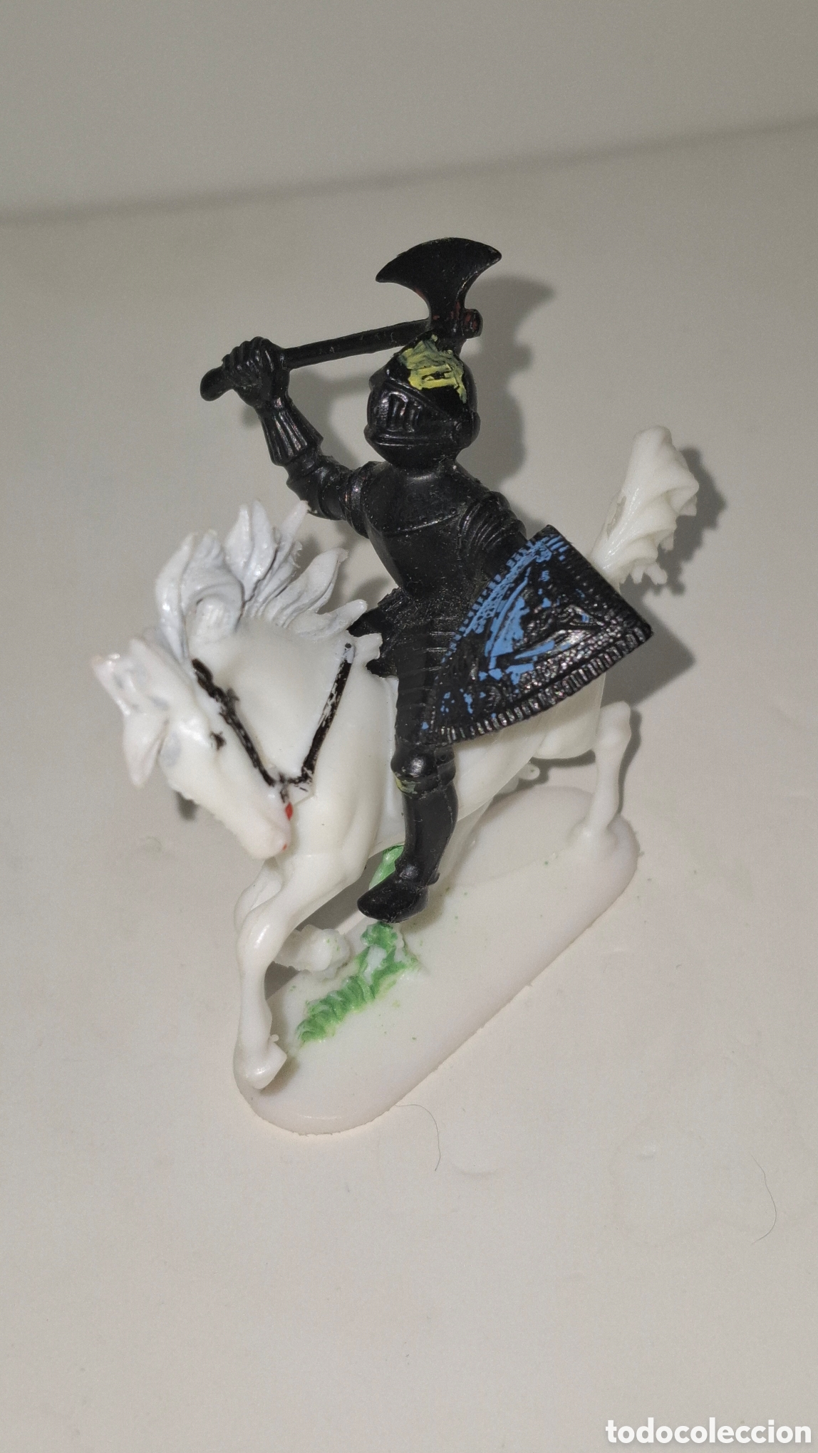Figuras de goma y PVC: GUERRERO MEDIEVAL FIGURA DE PLASTICO A&Ntilde;OS 70 Y 80 MADE IN GERMANY