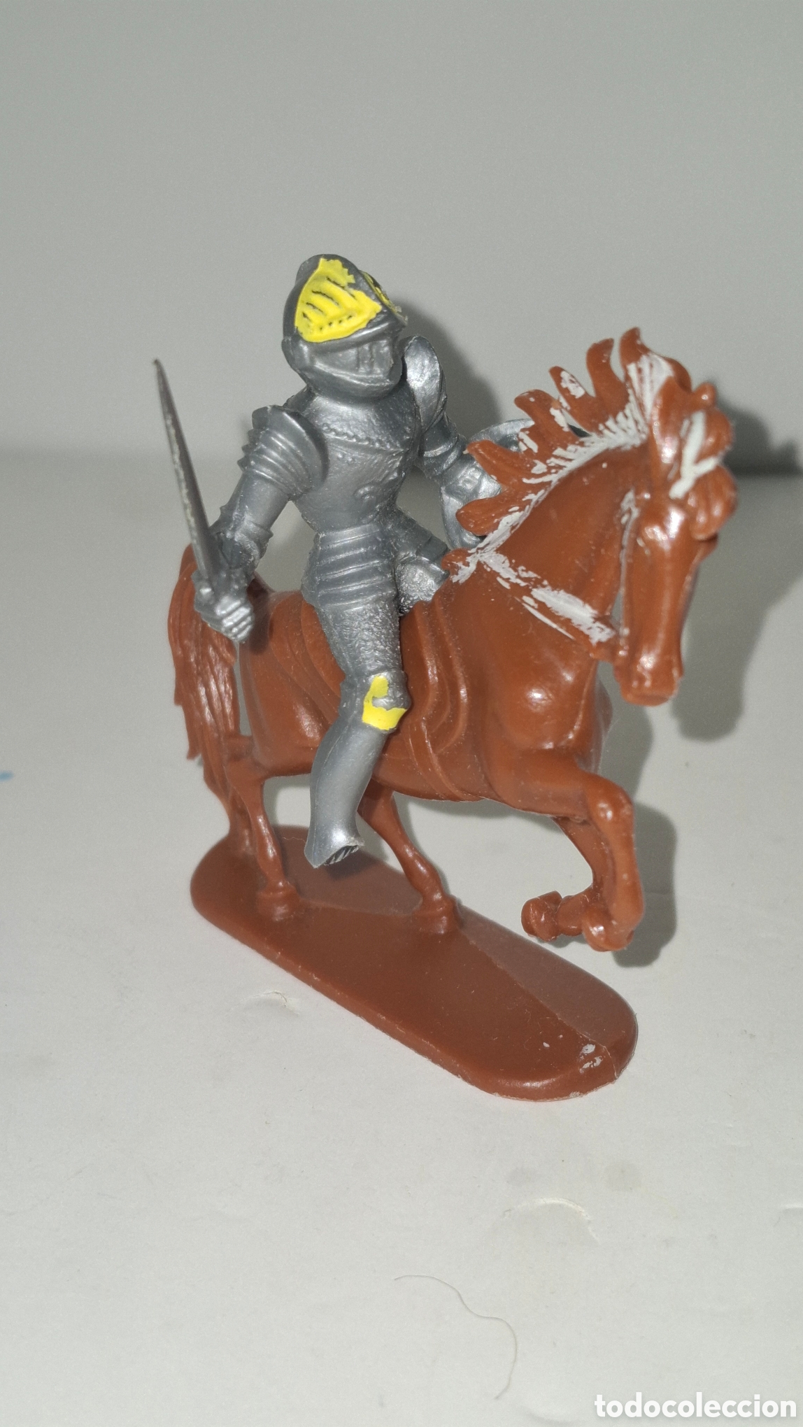 Figuras de goma y PVC: GUERRERO MEDIEVAL FIGURA DE PLASTICO A&Ntilde;OS 70 Y 80 MADE IN GERMANY