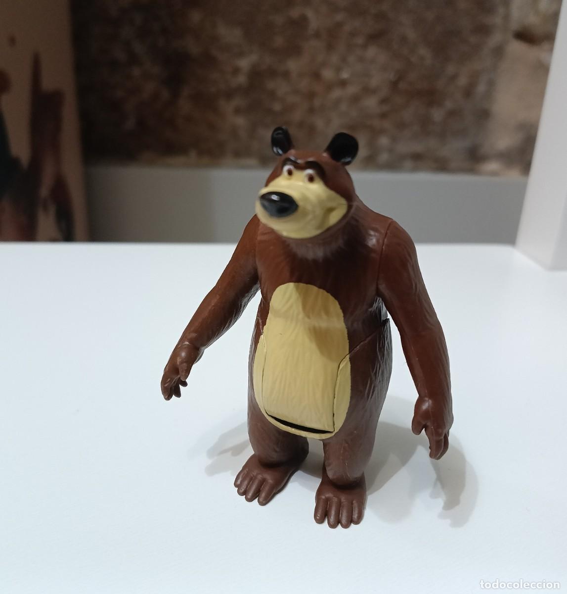 Figuras de goma y PVC: Figura Oso de la serie de TV Masha y El Oso. Marca desconocida