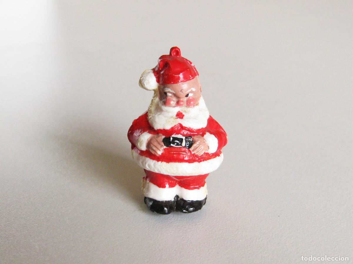 Figuras de goma y PVC: FIGURA DE PAPA NOEL DE PL&Aacute;STICO. A&Ntilde;OS 60