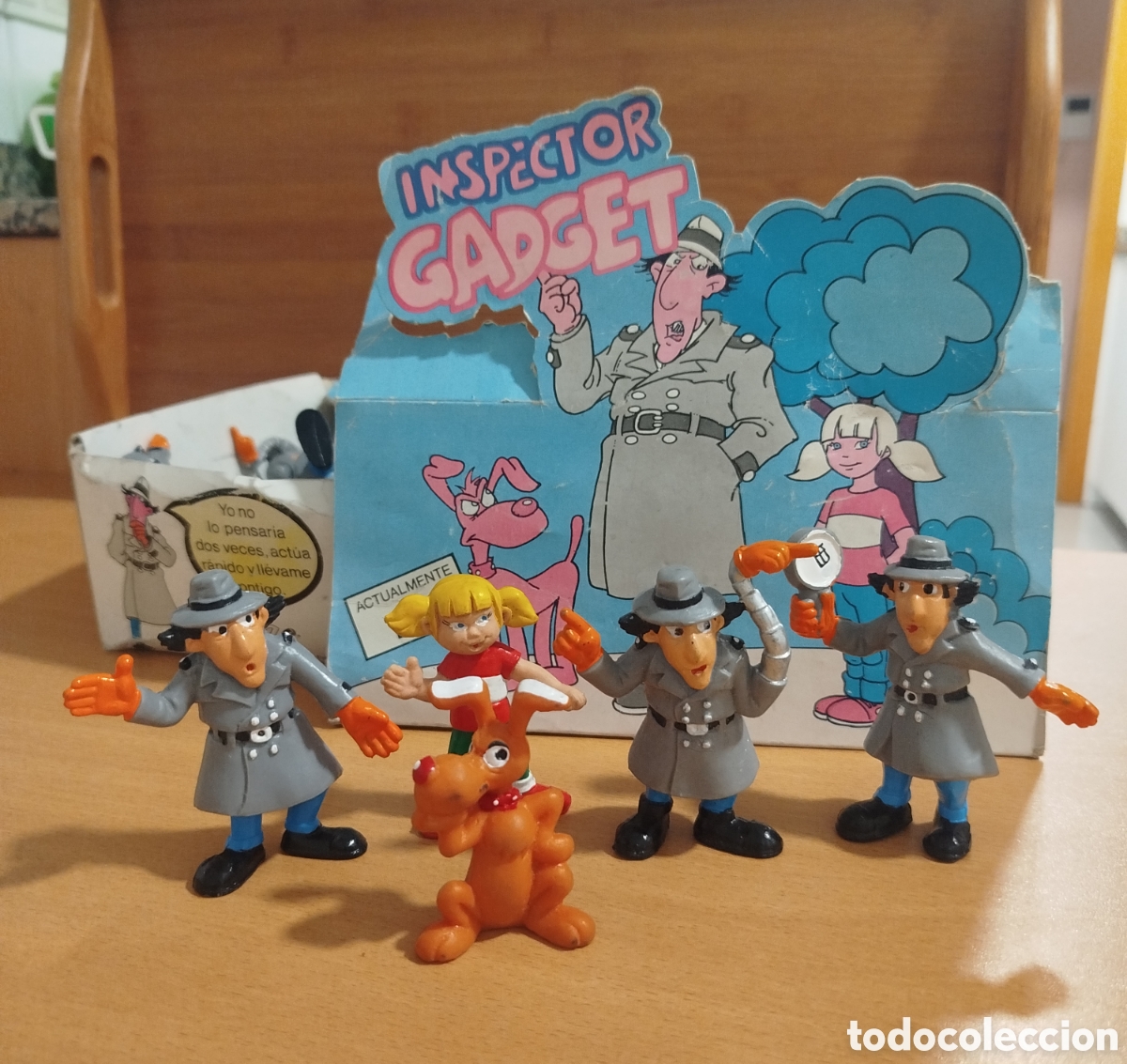 Figuras de goma y PVC: 1983 NUEVAS A ESTRENAR LOTE 5 FIGURAS PVC INSPECTOR GADGET P&M IREC NO COMICS SPAIN SULTAN SOFIA