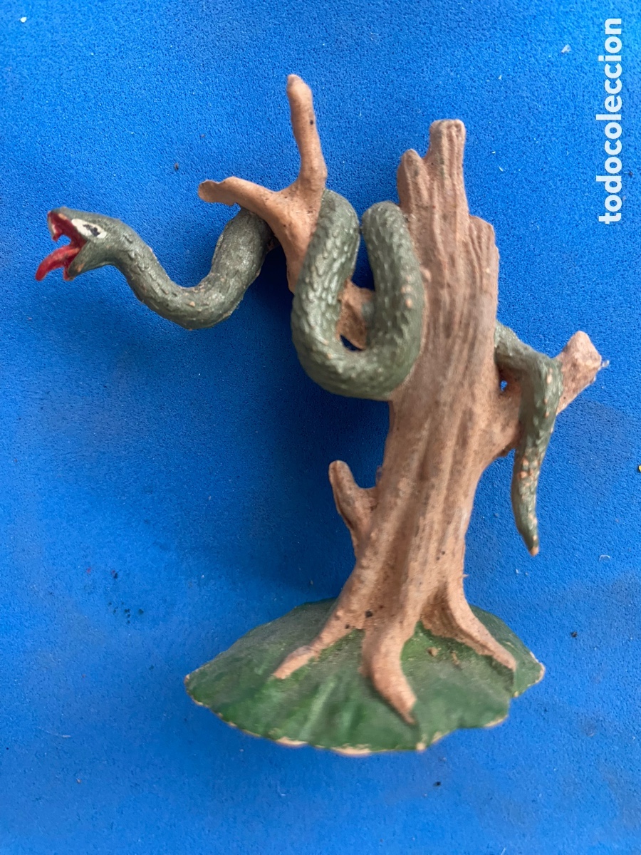 Figuras de goma y PVC: Serpiente en &aacute;rbol serie fauna salvaje jecsan
