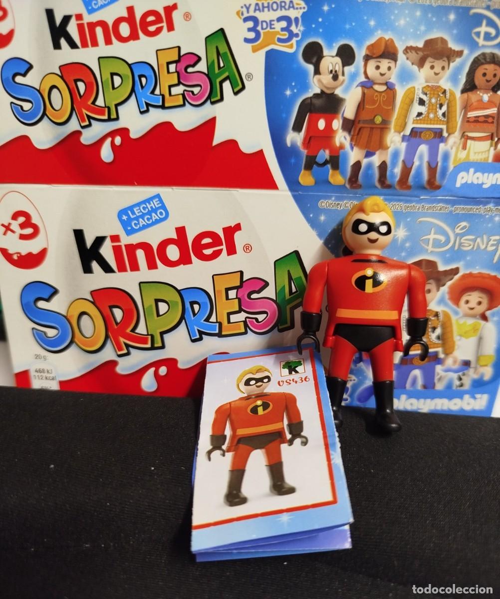 Figuras de goma Kinder: Figura M&iacute;ster Incre&iacute;ble Kinder Sorpresa Disney Playmobil