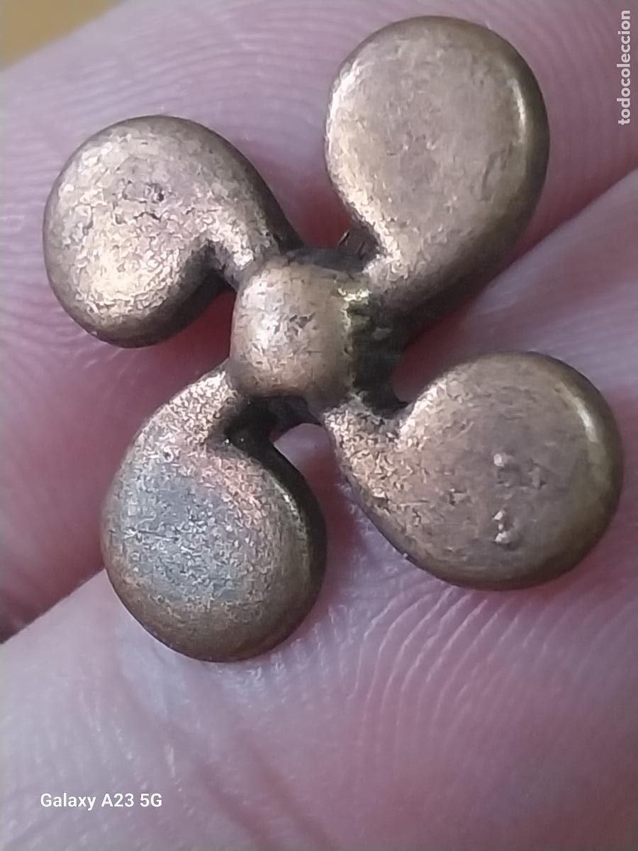Figuras de goma y PVC: HELICE PIN PINCHO 2CMS METAL COBRIZO ORIGINAL VINTAGE