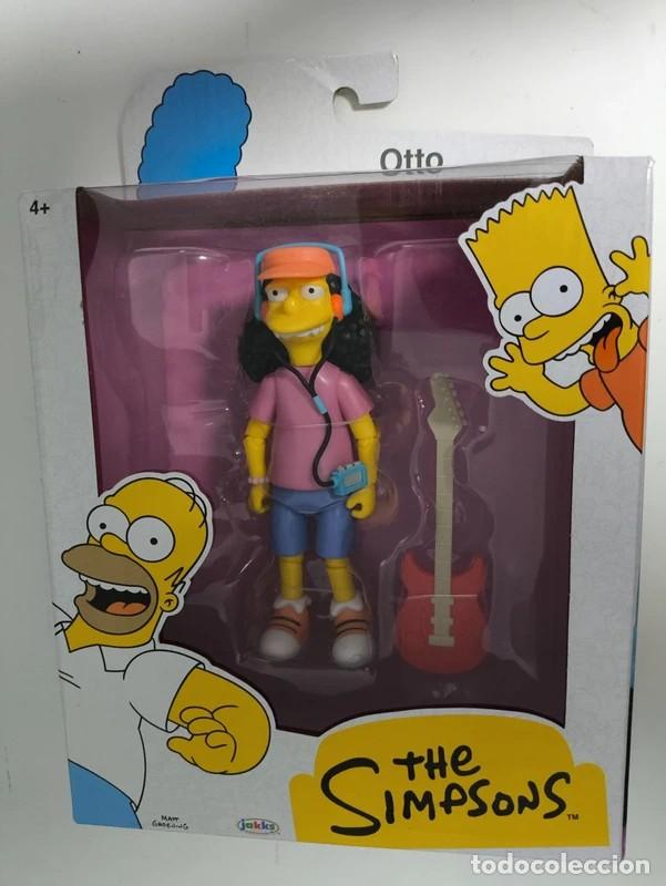 Figuras de goma y PVC: Figura 13 cm Otto The simpsons Jakks nuevo