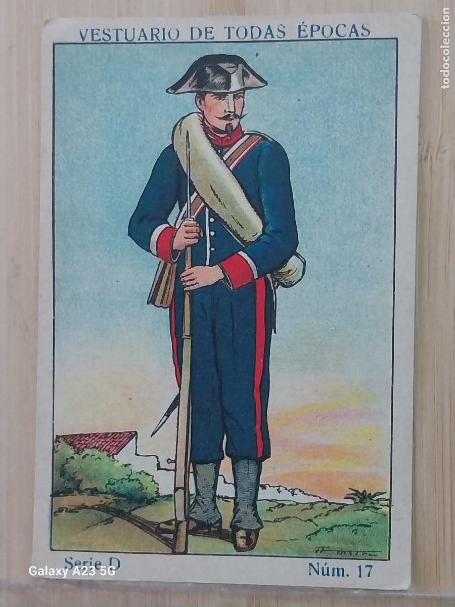 Figuras de goma y PVC: ALABARDEROS CAMPA&Ntilde;A EJERCITO ESPA&Ntilde;OL A&Ntilde;OS 1920 CROMO PROMOCIONAL CHOCOLATES JUNCOSA 9.8X6.7CMS ***