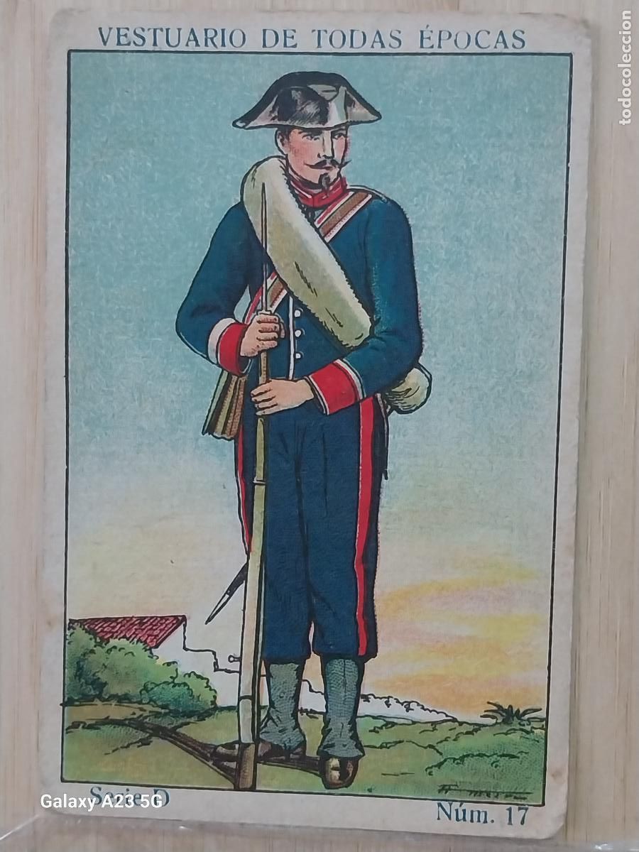 Figuras de goma y PVC: ALABARDEROS CAMPA&Ntilde;A EJERCITO ESPA&Ntilde;OL A&Ntilde;OS 1920 CROMO PROMOCIONAL CHOCOLATES JUNCOSA 9.8X6.7CMS **