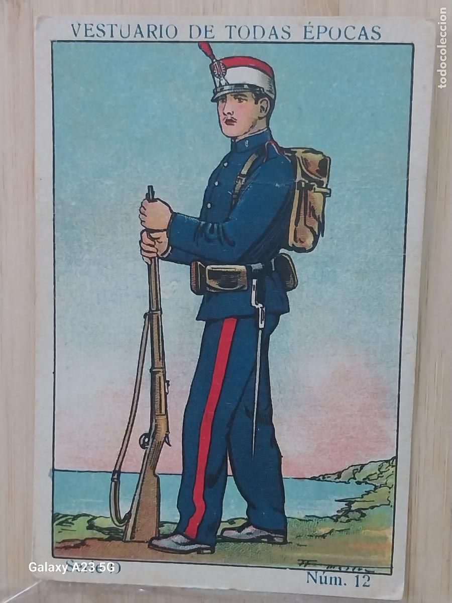 Figuras de goma y PVC: CARABINEROS CONTRABANEROS JERCITO ESPA&Ntilde;OL A&Ntilde;OS 1920 CROMO PROMO CHOCOLATES + JUNCOSA 9.8X6.7CMS *