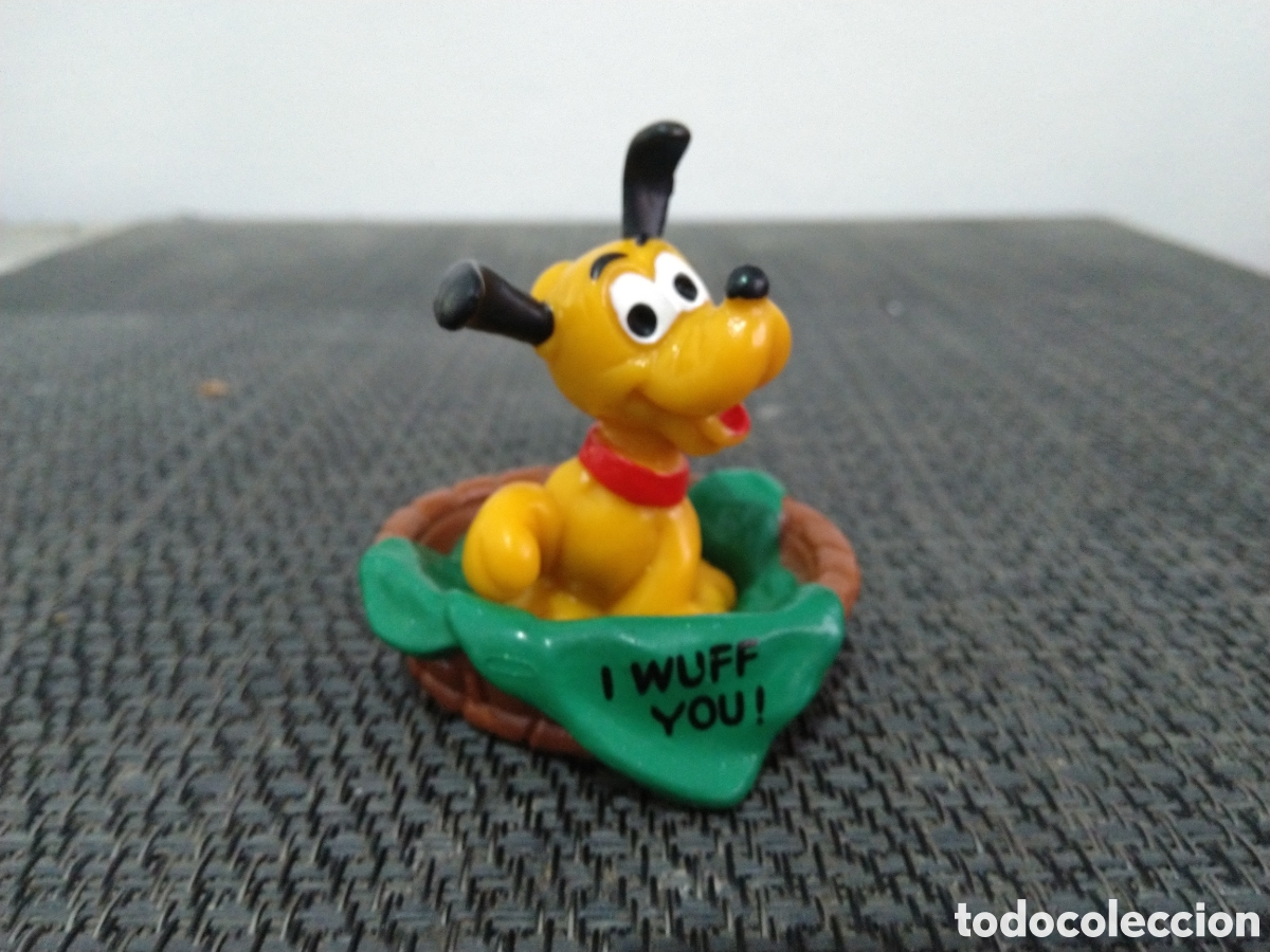 Figuras de goma y PVC: FIGURA PVC PLUTO BEBE BABY CESTO BULLY PERRO MICKEY WALT DISNEY TV DIBUJOS ANIMADOS