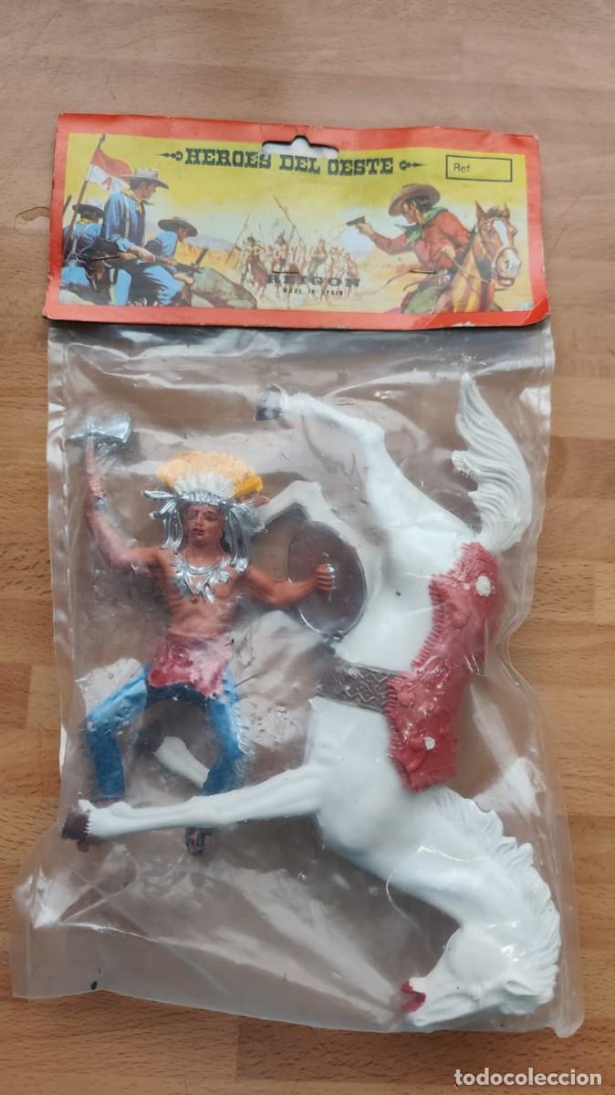 Figuras de goma y PVC: H&eacute;roes del Oeste vintage &ndash; Indio Vintage a&ntilde;os 80