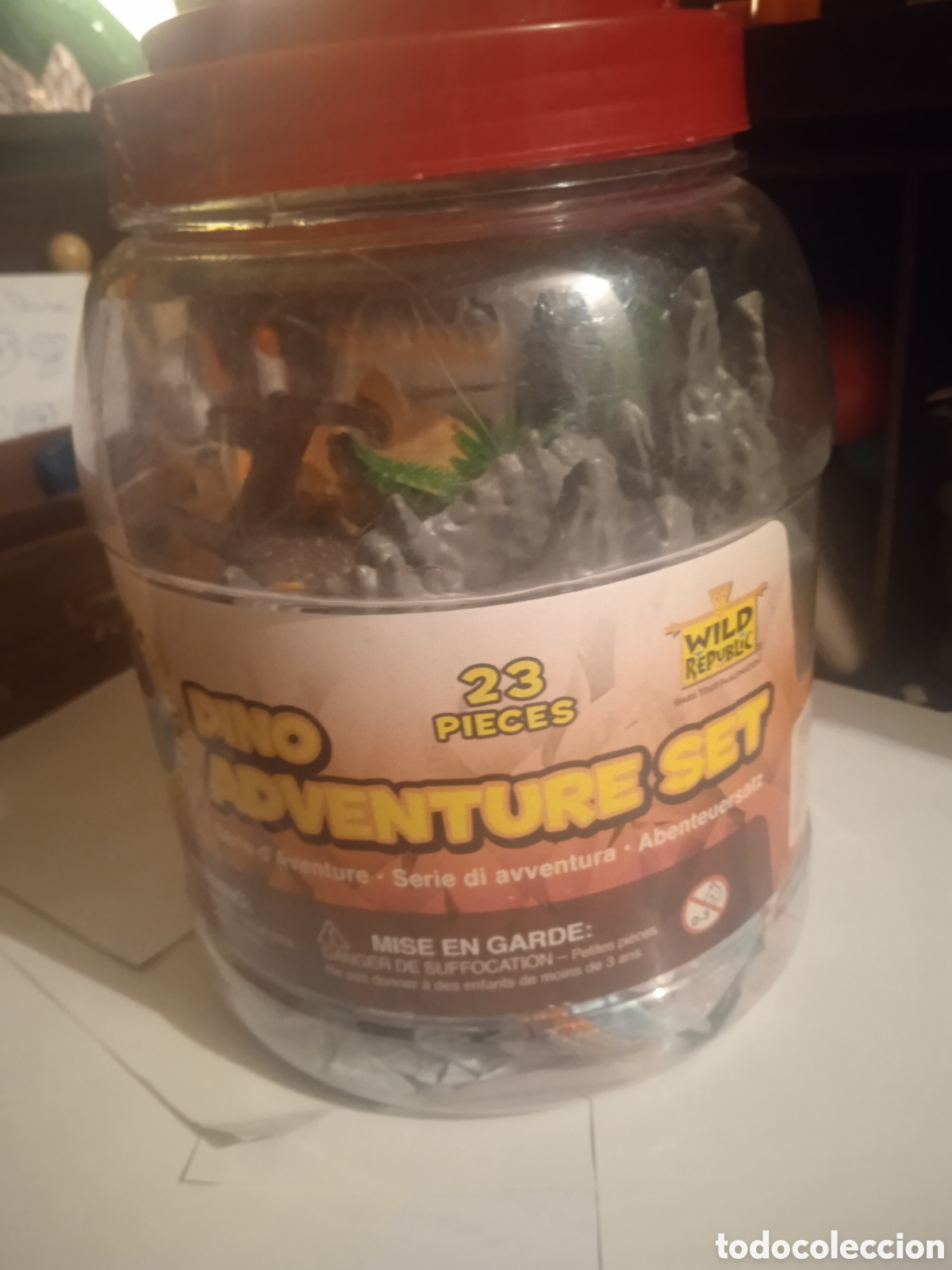 Figuras de goma y PVC: DINO ADVENTURE SET COMPLETO