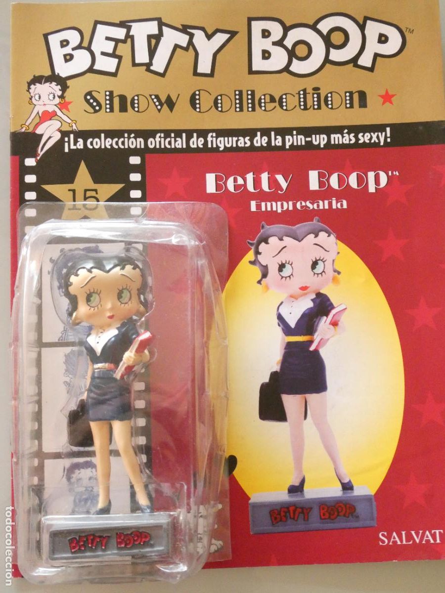 Figuras de goma y PVC: FIGURA MU&Ntilde;ECA PIN UP SEXY BETTY BOOP EMPRESARIA. SALVAT CON FASC&Iacute;CULO. 15CM 230GR