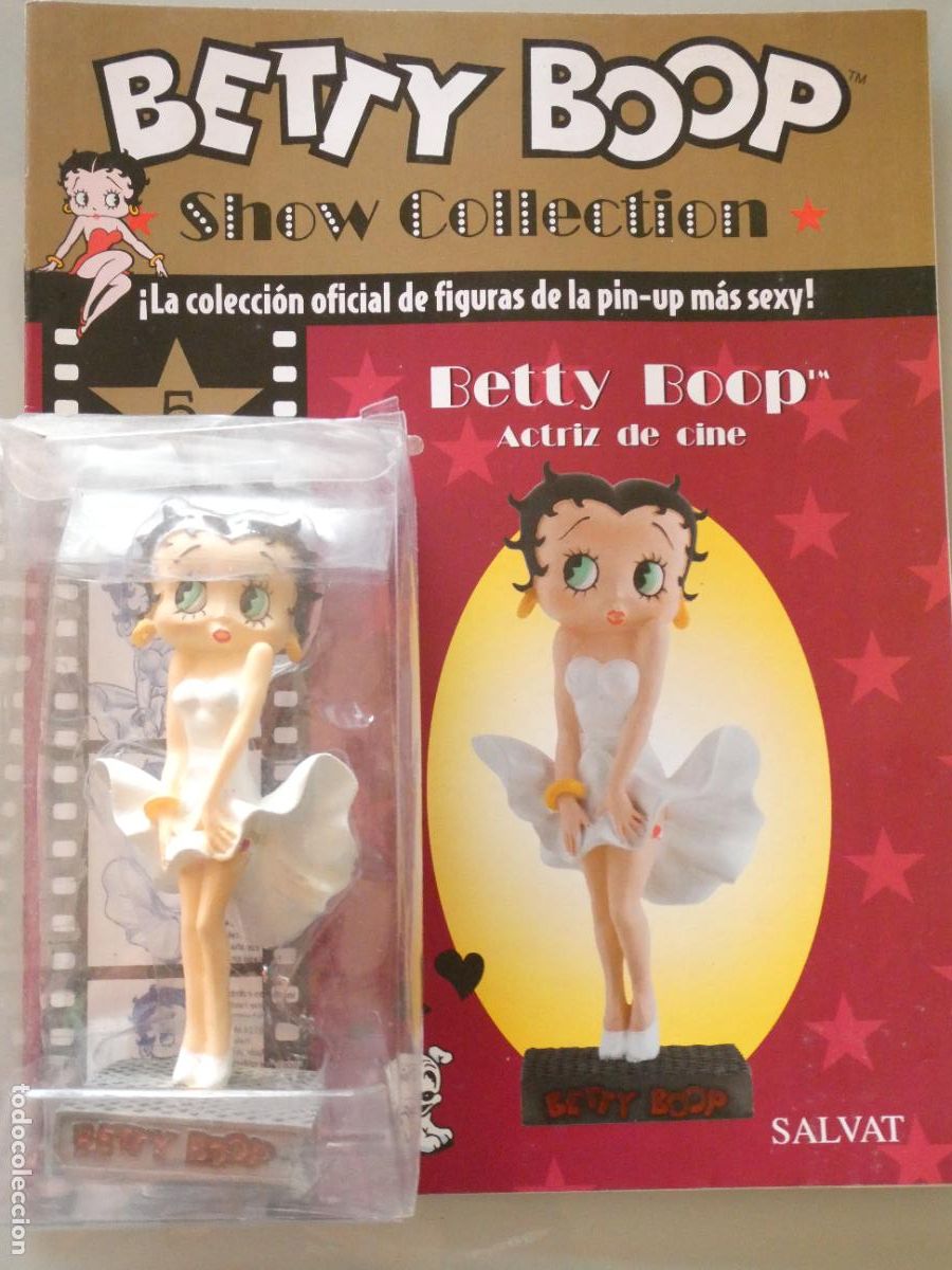Figuras de goma y PVC: FIGURA MU&Ntilde;ECA PIN UP SEXY BETTY BOOP ACTRIZ CINE MARILYN MONROE. SALVAT CON FASC&Iacute;CULO. 15CM 230GR