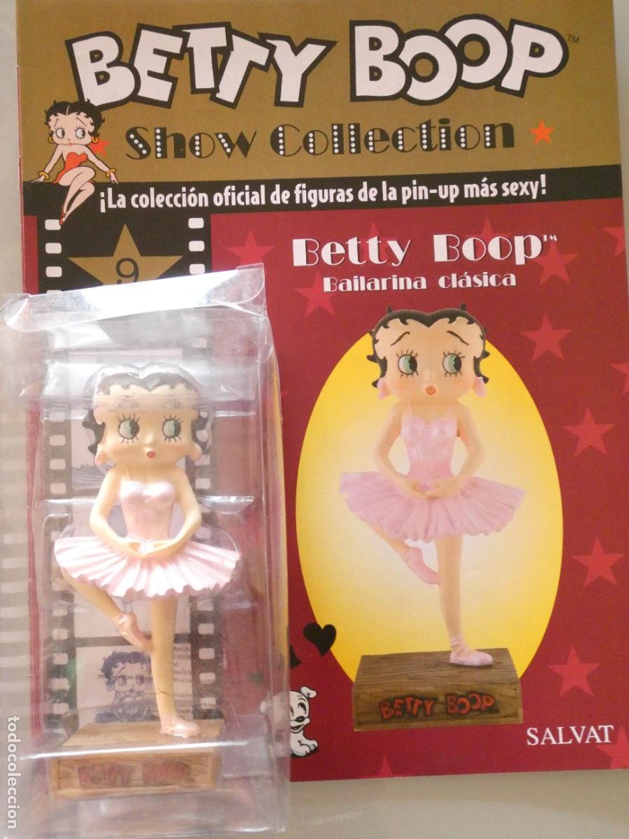 Figuras de goma y PVC: FIGURA MU&Ntilde;ECA PIN UP SEXY BETTY BOOP BAILARINA CL&Aacute;SICA BALLET. SALVAT CON FASC&Iacute;CULO. 15CM 230GR