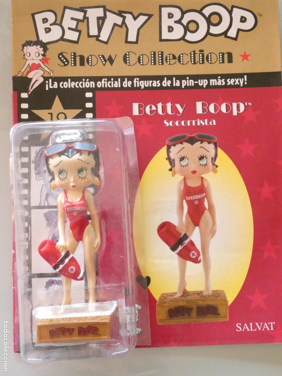 Figuras de goma y PVC: FIGURA MU&Ntilde;ECA PIN UP SEXY BETTY BOOP SOCORRISTA VIGILANTE PLAYA. SALVAT CON FASC&Iacute;CULO. 15CM 230GR