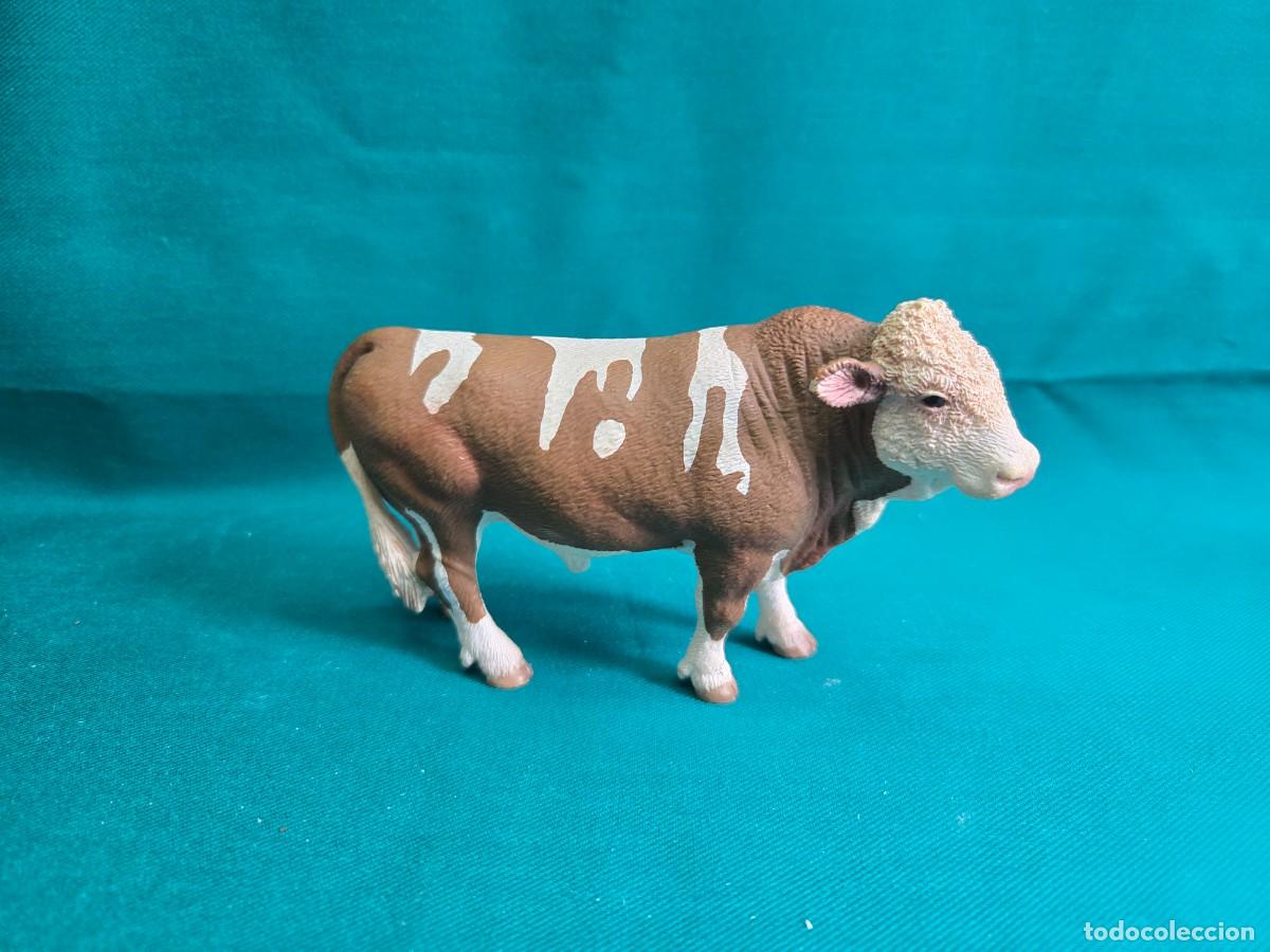 Figuras de goma y PVC: FIGURA PVC , SCHLEICH, TORO , ANIMAL DE GRANJA