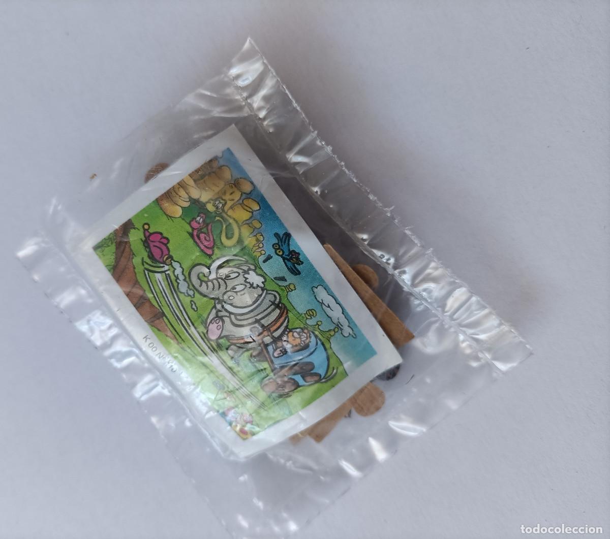 Figuras de goma Kinder: puzzle kinder antiguo puzle rompecabezas k00 00 110 mamut carro carruaje serpientes
