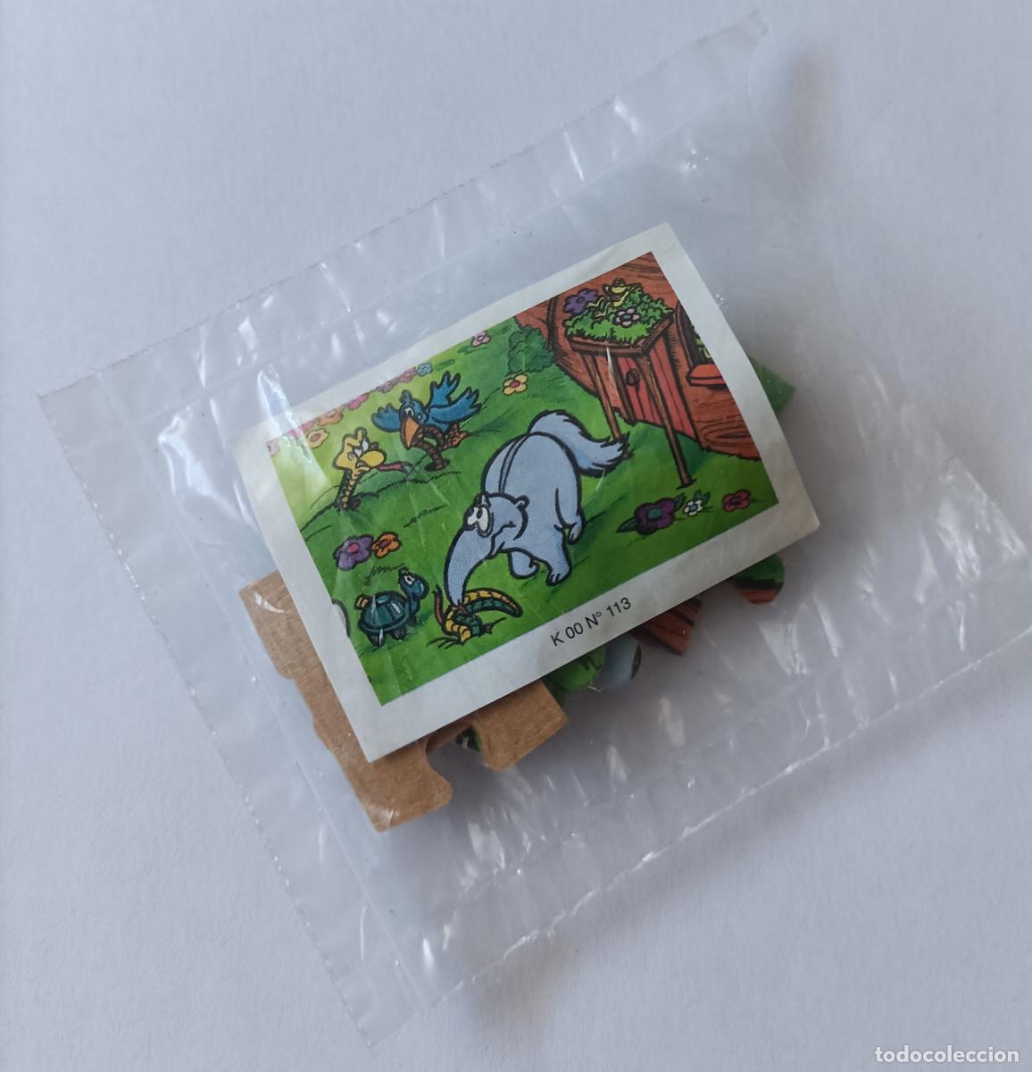 Figuras de goma Kinder: puzzle kinder antiguo puzle rompecabezas k00 00 oso hormiguero 113 pajaro serpiente