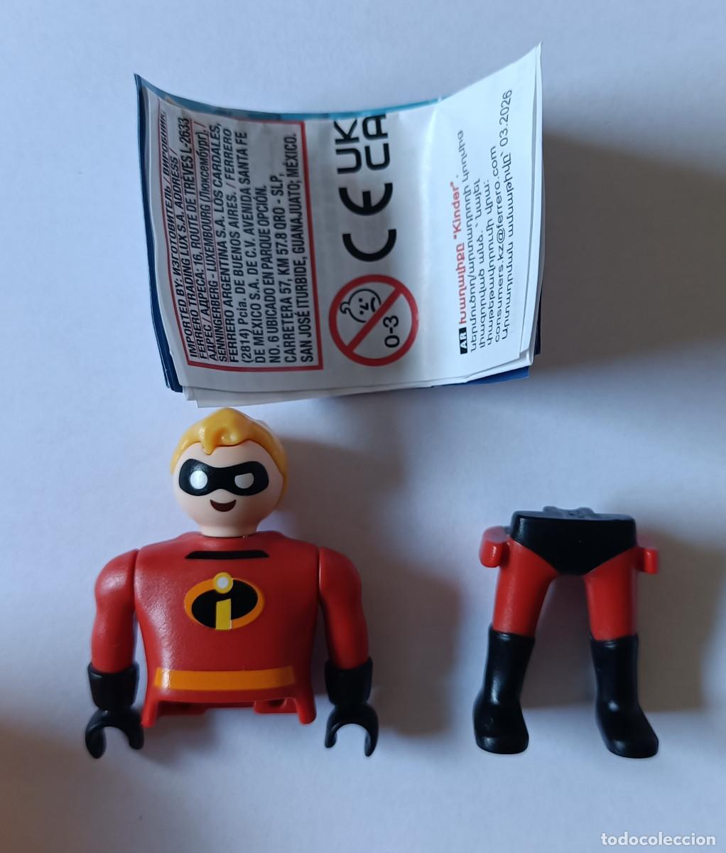 Figuras de goma Kinder: kinder playmobil disney 2026 mu&ntilde;eco figura bpz papel nuevo completo increible mr pixar