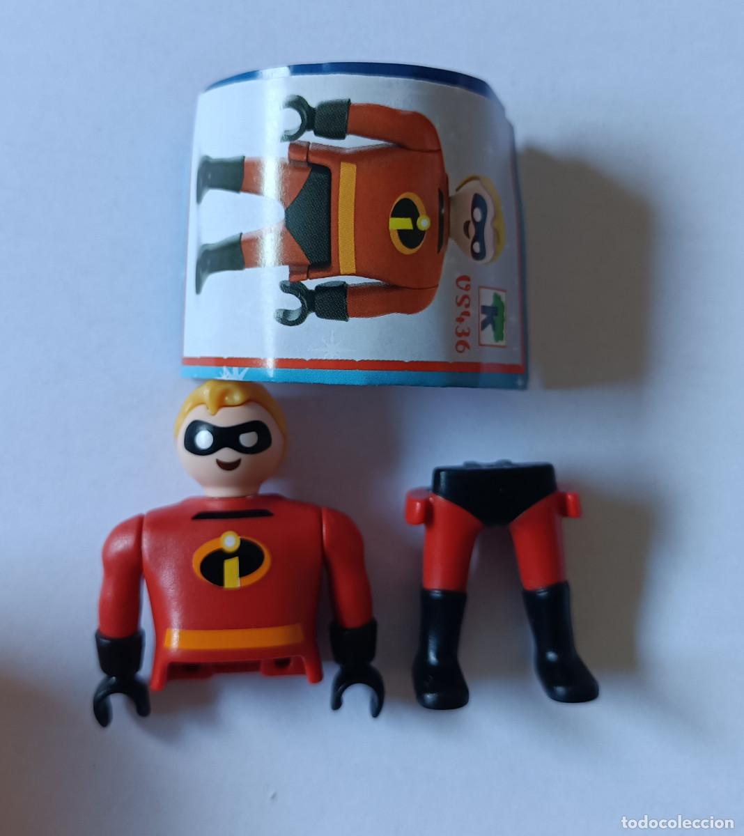 Figuras de goma Kinder: kinder playmobil disney 2026 mu&ntilde;eco figura bpz papel nuevo completo increible mr pixar