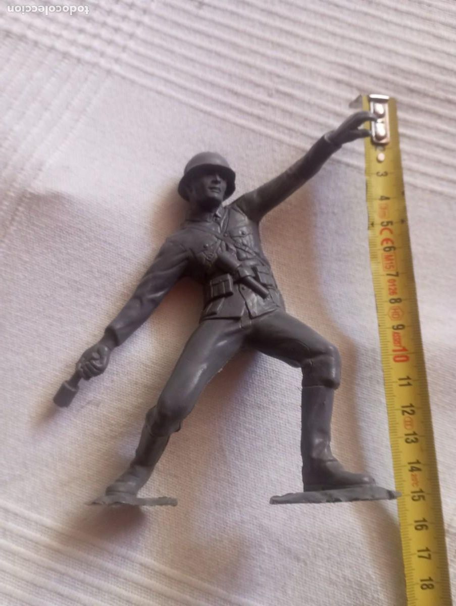 Rubber and PVC Figures: Soldado alem&aacute;n 15 cent&iacute;metros jecsan comansi reamsa Louis marx