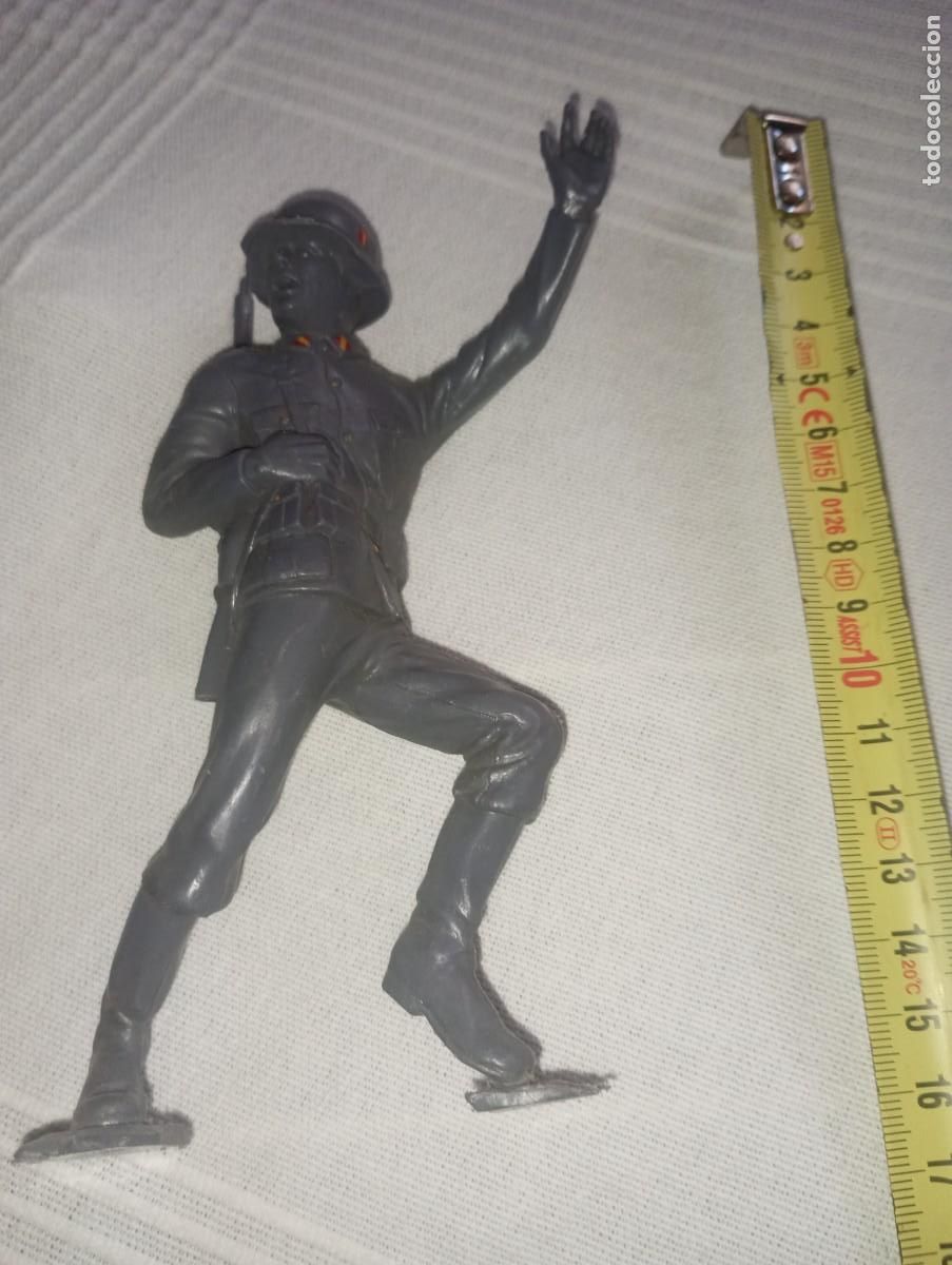 Figuras de goma y PVC: Soldado alem&aacute;n 15 cent&iacute;metros jecsan comansi reamsa Louis marx