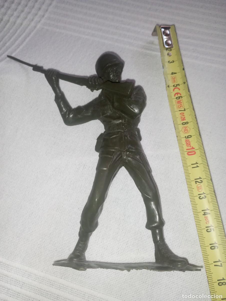 Figuras de goma y PVC: Soldado americano 15 cent&iacute;metros jecsan comansi reamsa Louis marx