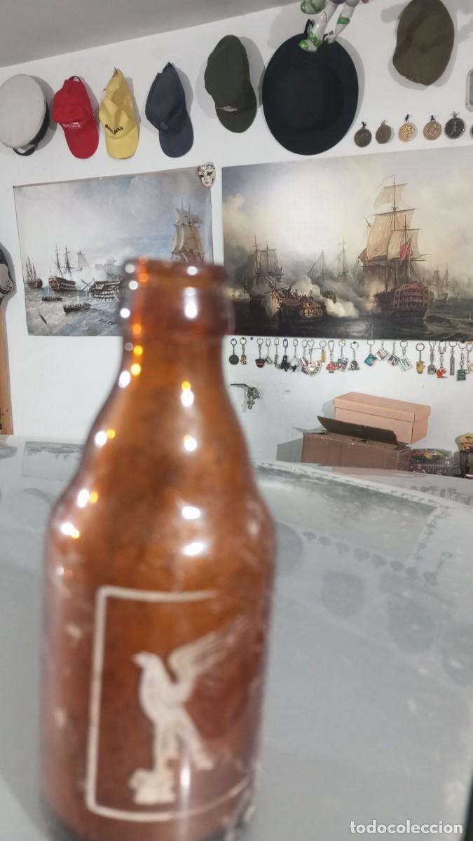 Figuras de goma y PVC: Botella cerveza el gavil&aacute;n a&ntilde;os 70 /80 M&eacute;rida Badajoz
