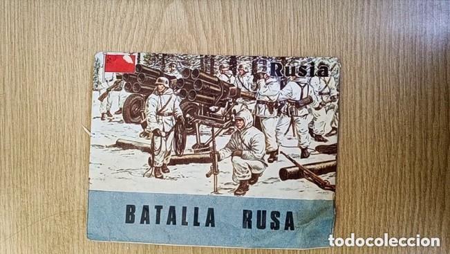 Figuras de goma y PVC: MONTAPLEX - SOBRE VACIO - BATALLA RUSA -blanco por detras