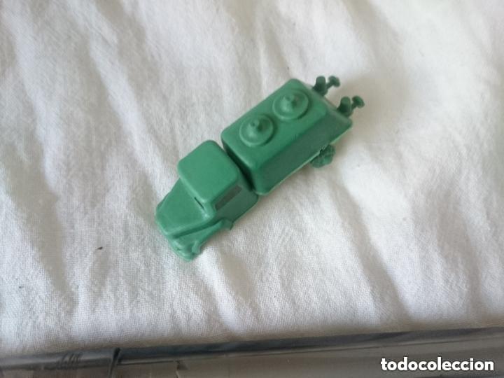 Figuras de goma y PVC: CAMION VERDE MONTAPLEX - SIN RUEDAS - A&Ntilde;OS 80 -MIRAR FOTOS