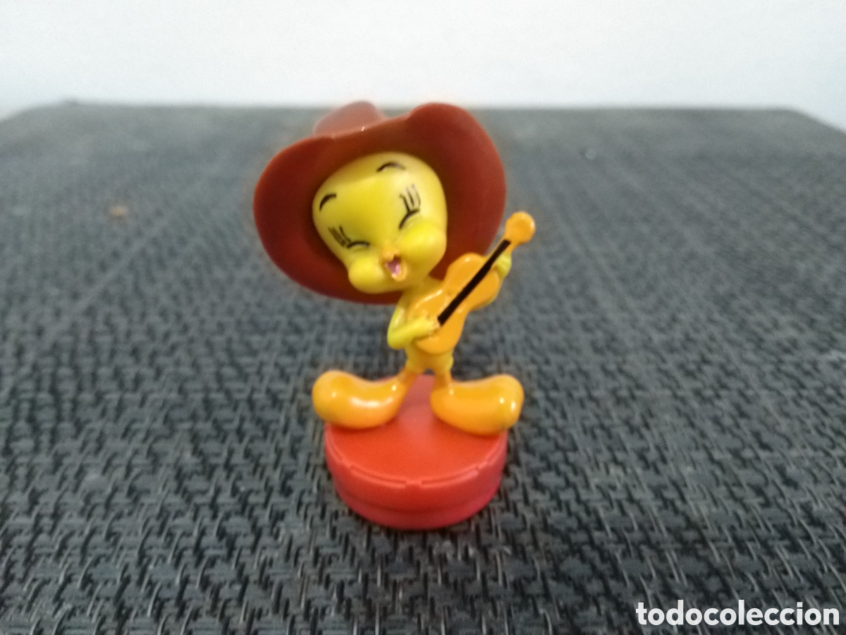 Figuras de goma y PVC: FIGURA PVC PIOLIN WARNER BROSS LINDO GATITO DIBUJOS ANIMADOS TV TELEVISION GUITARRA Y SOMBRERO