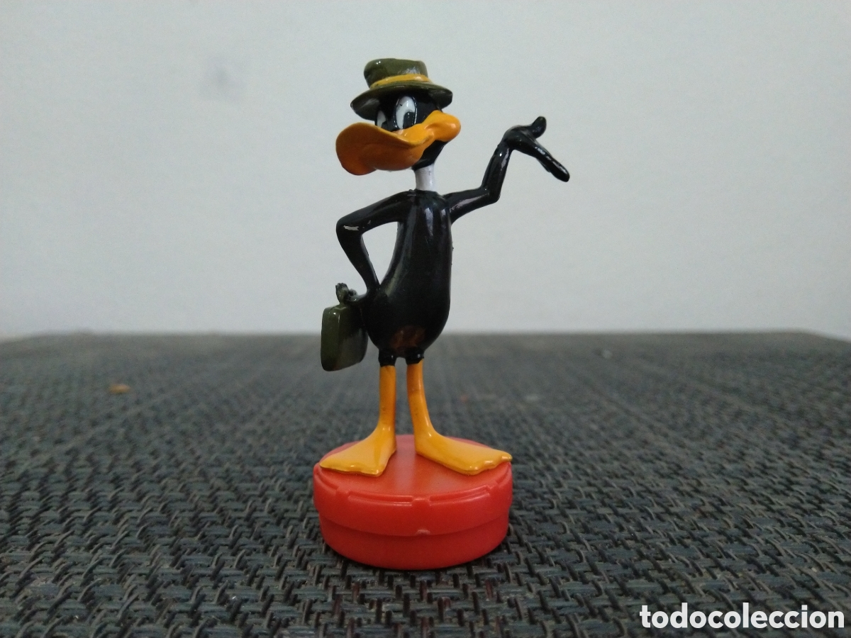 Figuras de goma y PVC: FIGURA PVC PATO LUCAS DAFFY TM MALETA Y SOMBRERO WARNER BROSS DIBUJOS ANIMADOS TV