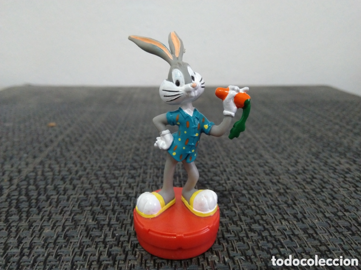 Figuras de goma y PVC: FIGURA PVC BUGS BUNNY DIBUJOS ANIMADOS LOONEY TUNES TV-ELMER COMIENDO ZANAHORIA TM WARNER BROSS