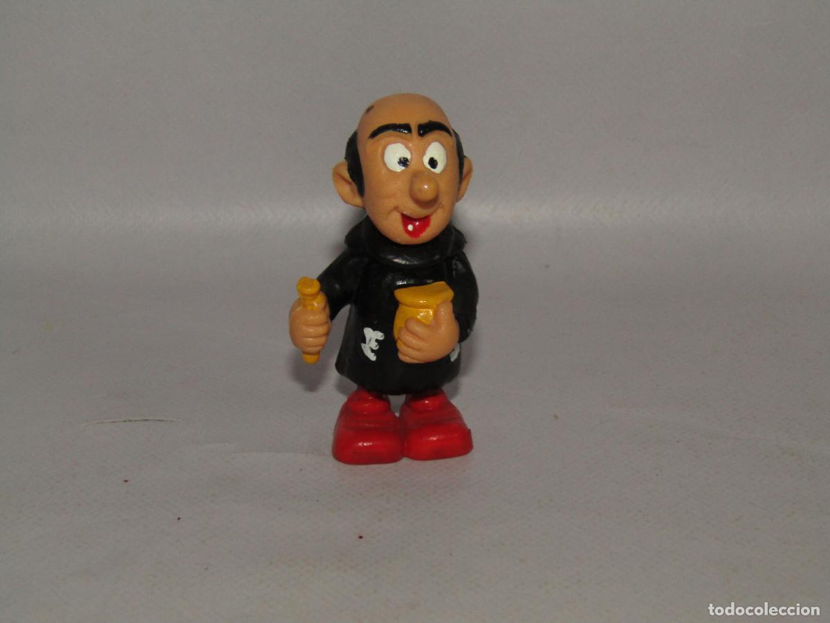 Figuras de goma y PVC: Antigua Figura de Goma Maciza GARGAMEL de LOS PITUFOS