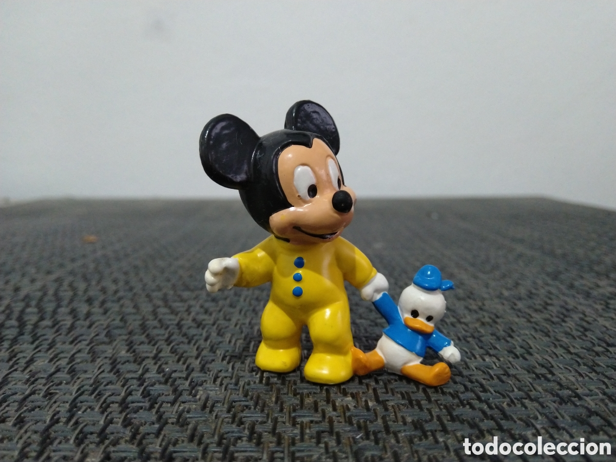 Figuras de goma y PVC: FIGURA PVC MICKEY MOUSE BEBE BABY BULLY WALT DISNEY DIBUJOS ANIMADOS CON PELUCHE PATO DONALD