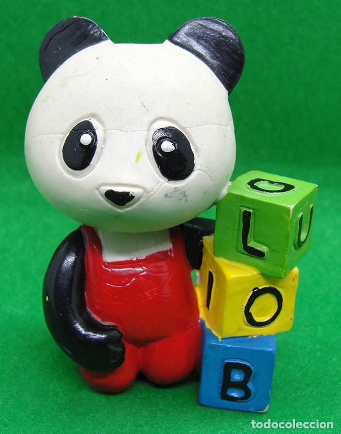 Figuras de goma y PVC: PANDA THE CIRCUS STAR PVC VINTAGE CON CUBOS - PIERO DAMI, COMICS SPAIN - MAIA & BORGES, 1982 -