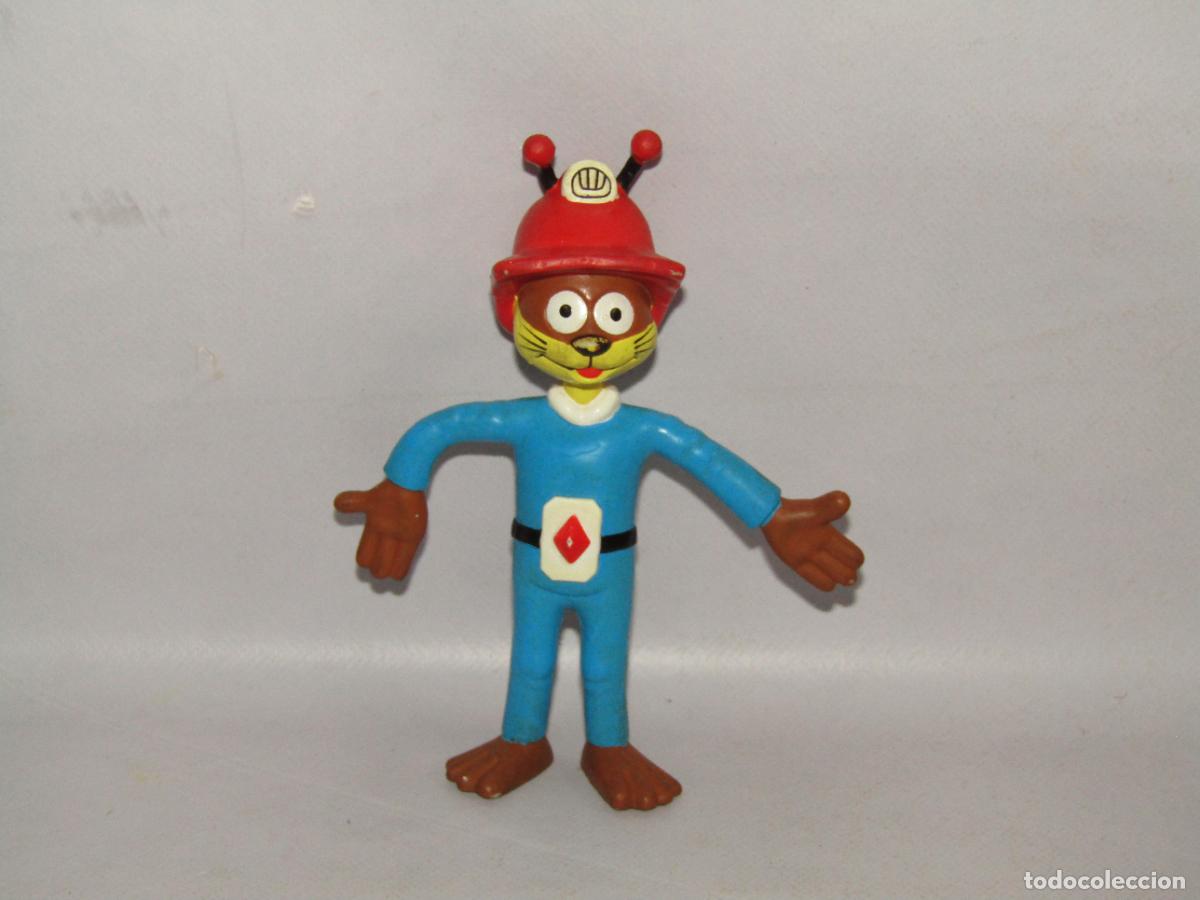 Figuras de goma y PVC: Antigua Figura de Goma Maciza Flexible SCRAMEUSTACHE de DUPUIS de 1998