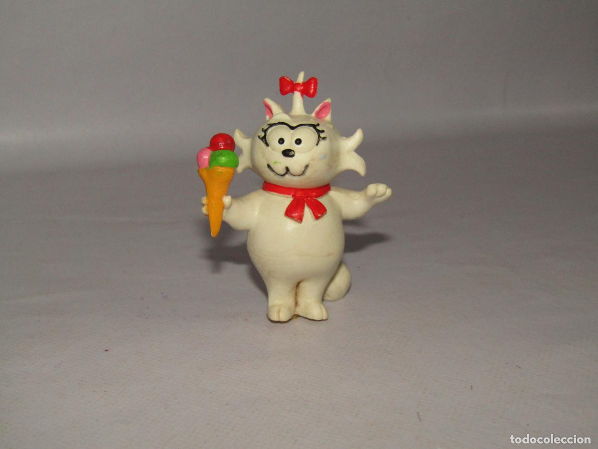 Figuras de goma y PVC: Antiguo Figura de Goma Maciza SONIA Novia de el Gato ISIDORO de COMICS SPAIN