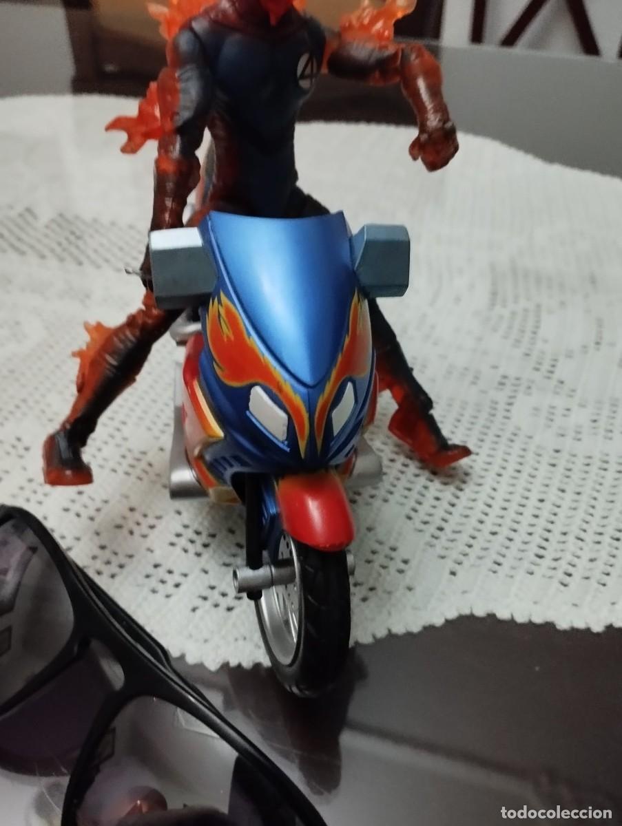 Figuras de goma y PVC: figurita de la antorcha humana de los 4 fantasticos