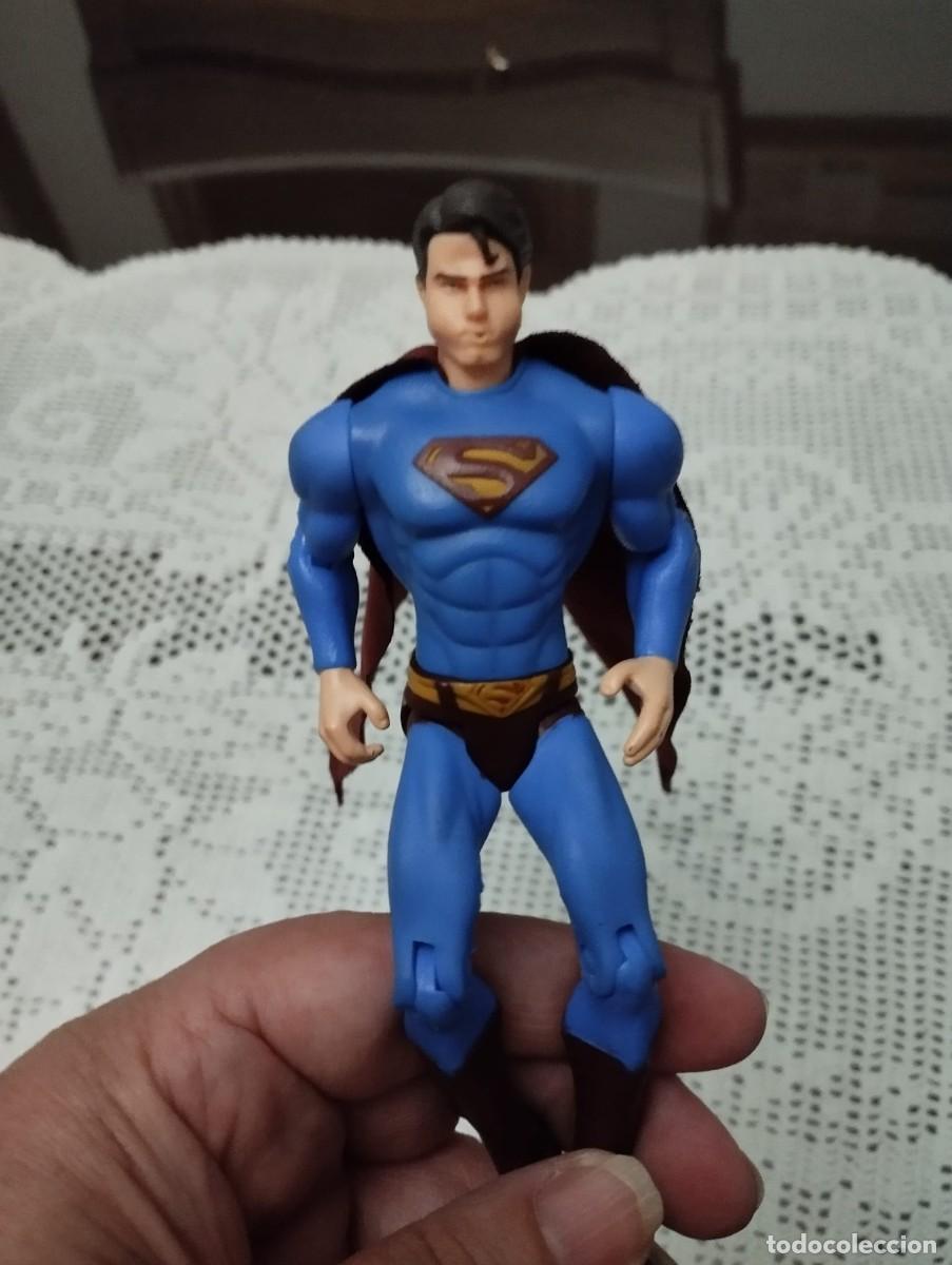 Figuras de goma y PVC: figurita de superman soplador articulada