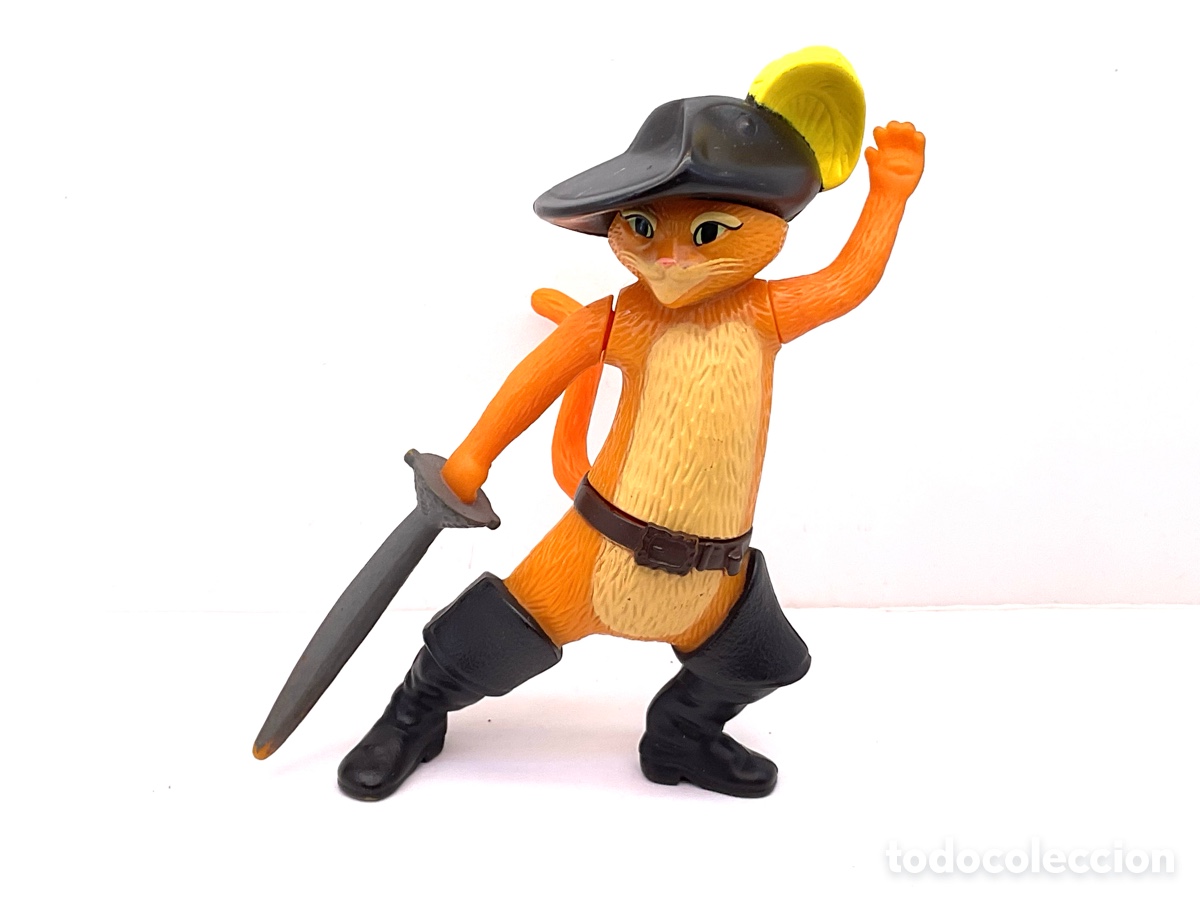 Figuras de goma y PVC: FIGURA DE EL GATO CON BOTAS DE DREAM WORKS. MCDONALD&acute;S. ( HAPPY MEAL) A&Ntilde;OS 2011