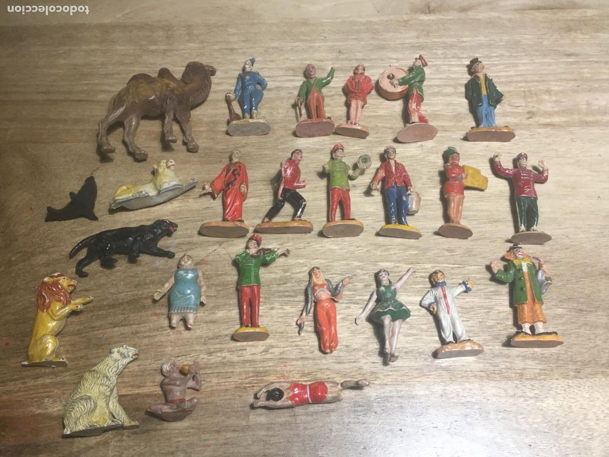 Figuras de goma y PVC: circo jecsan lote figuras de goma originales antiguas